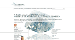 Desktop Screenshot of firestonediamonds.com