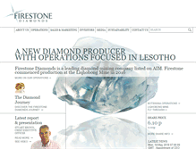 Tablet Screenshot of firestonediamonds.com